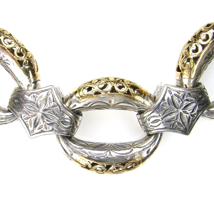 The Zelda Necklace - 18k Gold & Sterling Silver Necklace