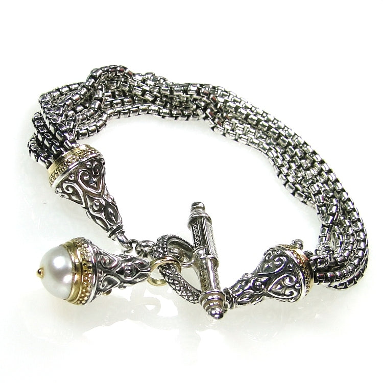 Santorini Chain Bracelet - 18k Gold & Sterling Silver Bracelet