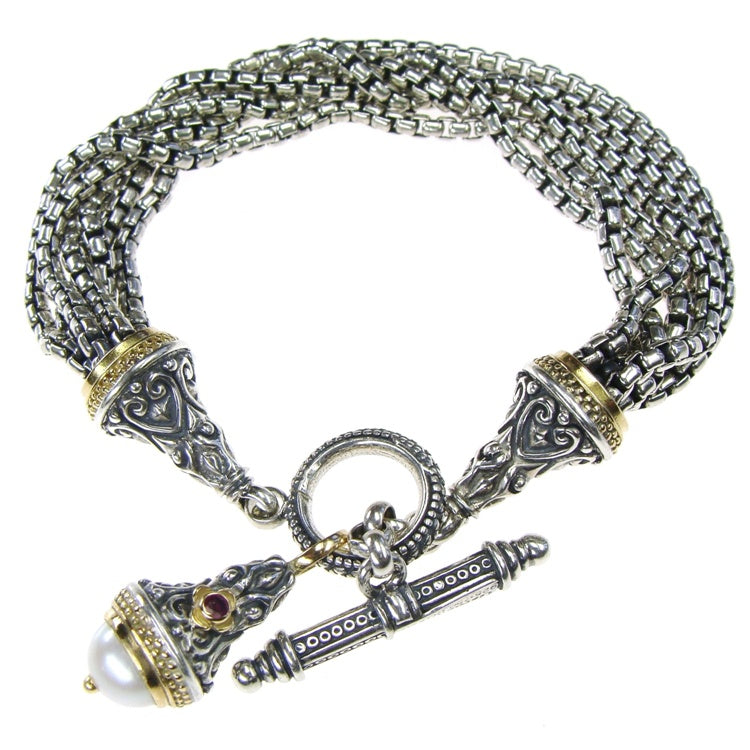 Santorini Chain Bracelet - 18k Gold & Sterling Silver Bracelet
