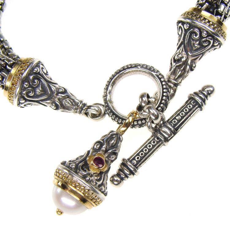 Santorini Chain Bracelet - 18k Gold & Sterling Silver Bracelet