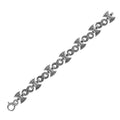 Infinity Axeheads Silver Link Bracelet