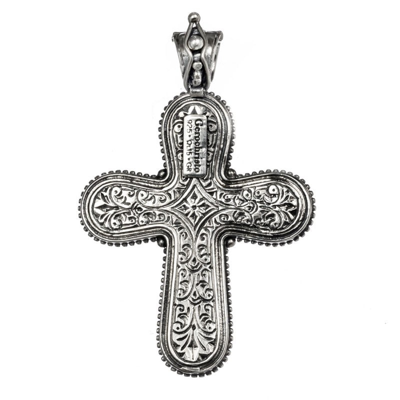 Five Cross Pomme Cross - Sterling Silver - Orthodox Cross Necklace