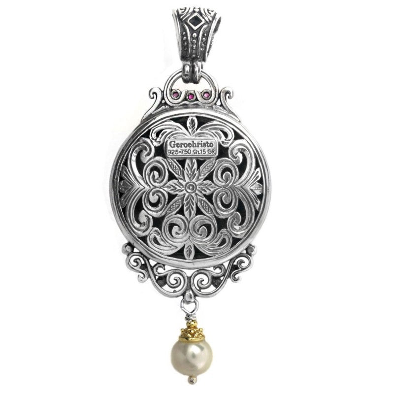 Medusa Pendant - 18k Gold & Sterling Silver Pendant