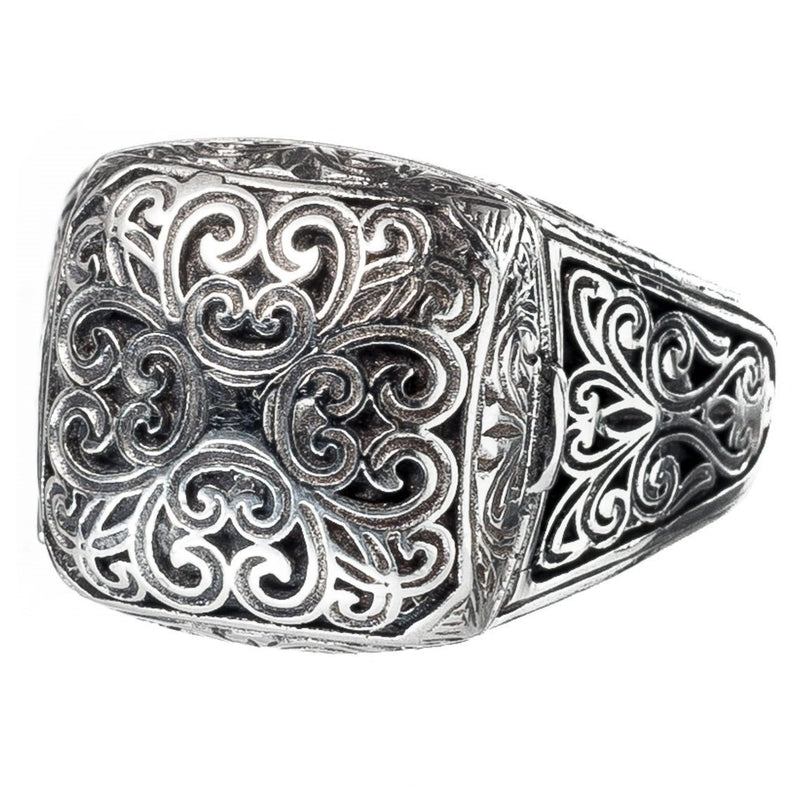 Poison Pill Locket Ring - Sterling Silver Ring - Cocktail Ring