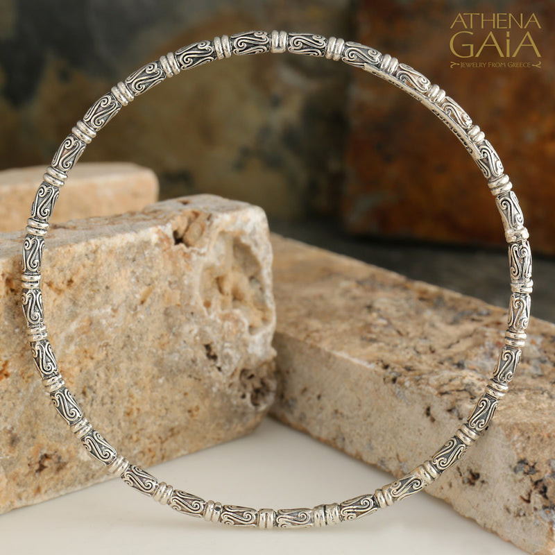 Kassandra 6524 Bracelet - Sterling Silver - Solid Bangle Bracelet