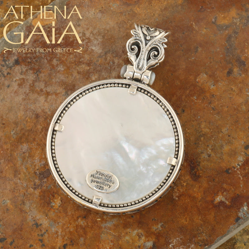 Stained Glass Pendant - Sterling Silver Pendant