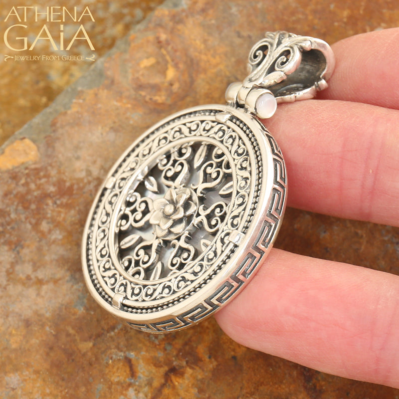 Stained Glass Pendant - Sterling Silver Pendant