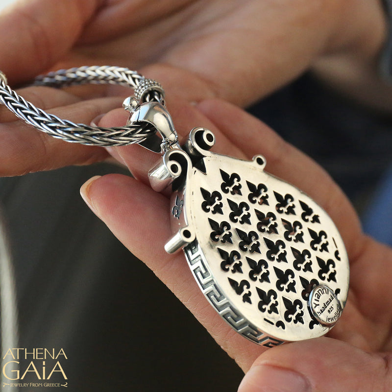 The Fleur De Lis Synergy Pendant - Sterling Silver Pendant