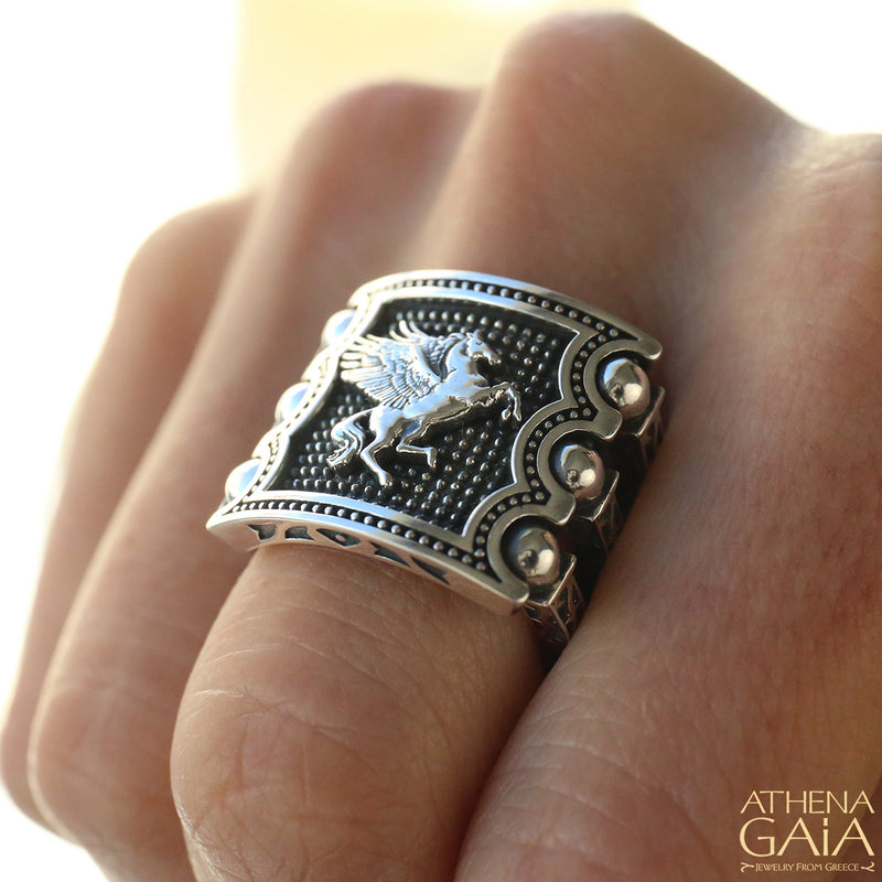 Hinged Triple Bar Ring - Sterling Silver Ring - Club Ring