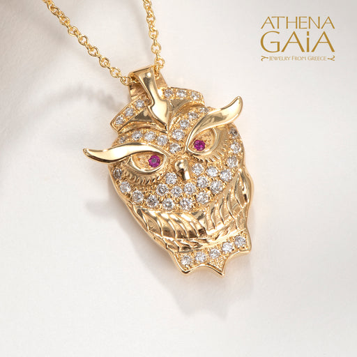 Buy Double Sided Vermeil Ancient Greek Owl of Athena Coin Necklace Online  in India - Etsy