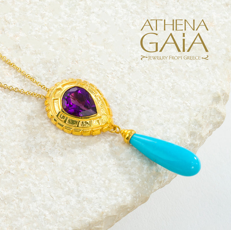 Cosmos Enhancer Pendant Necklace - 18k Gold Necklace