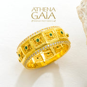 Greek-jewelry promise ring in 18k gold