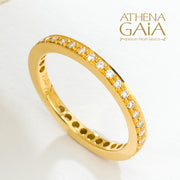 Greek-jewelry promise ring in 18k gold