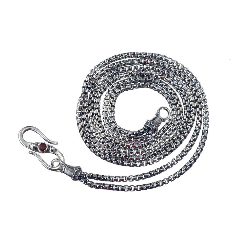 Double Silver Box Venetian Chain