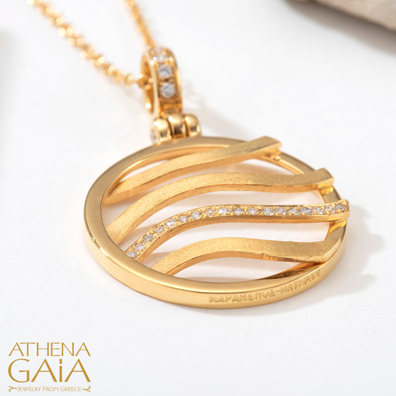 Four Seasons Summer Pendant (Small) - 18k Gold Pendant