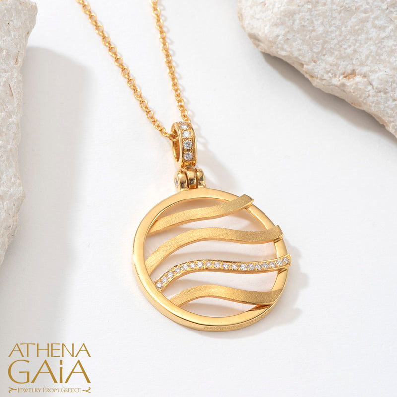 Four Seasons Summer Pendant (Small) - 18k Gold Pendant