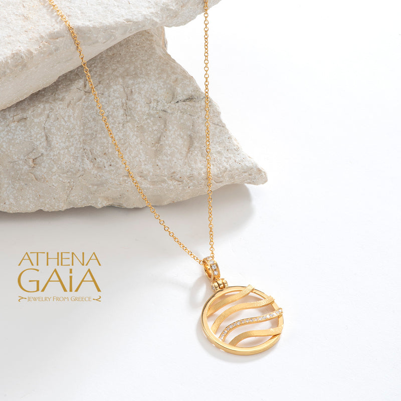 Four Seasons Summer Pendant (Small) - 18k Gold Pendant