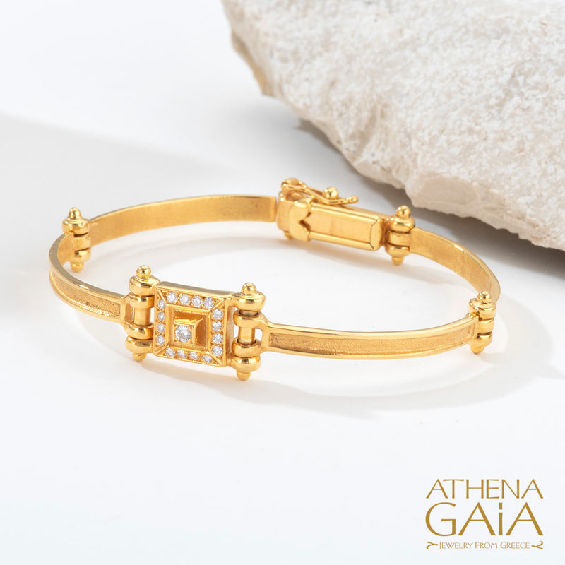 Shadow and Light Bracelet - 18k Gold Bracelet