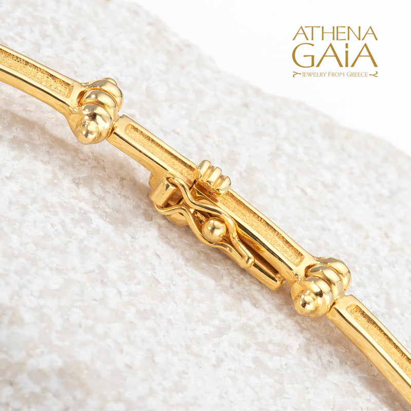 Shadow and Light Triple Symmetry Necklace - 18k Gold Necklace