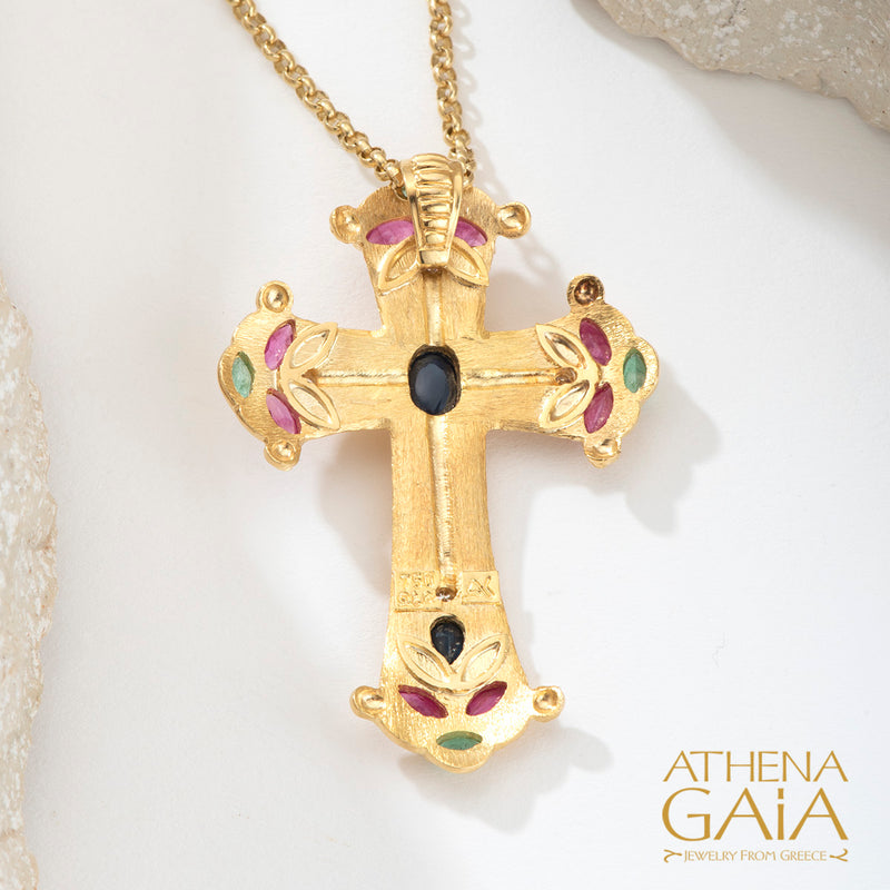 Regal Niketas Cross - 18k Gold - Flared Latin Cross