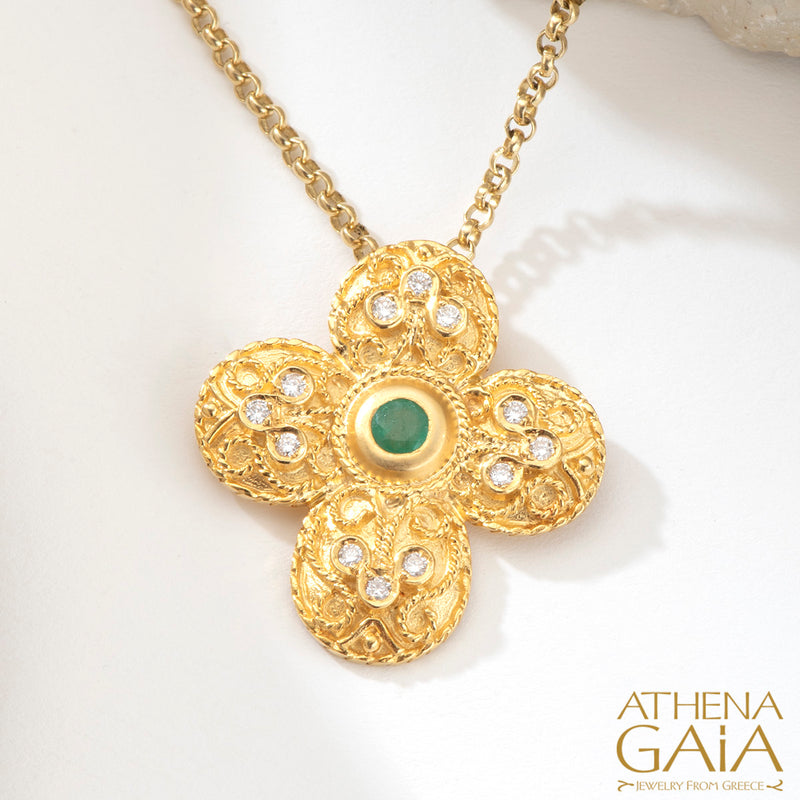 Byzantine Cross, Greek Jewelry