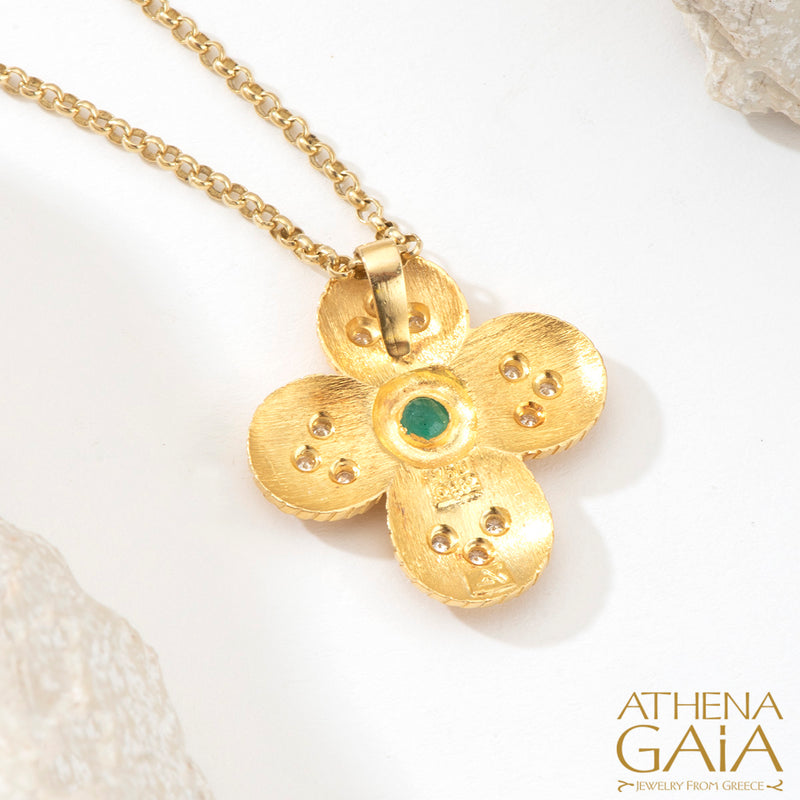 Regal Zoe Cross - 18k Gold - Greek Cross