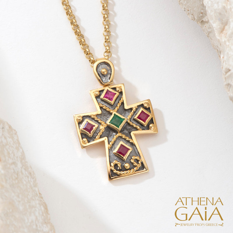 Imperial Niktas Alexios Cross - 18k Gold - Latin Cross