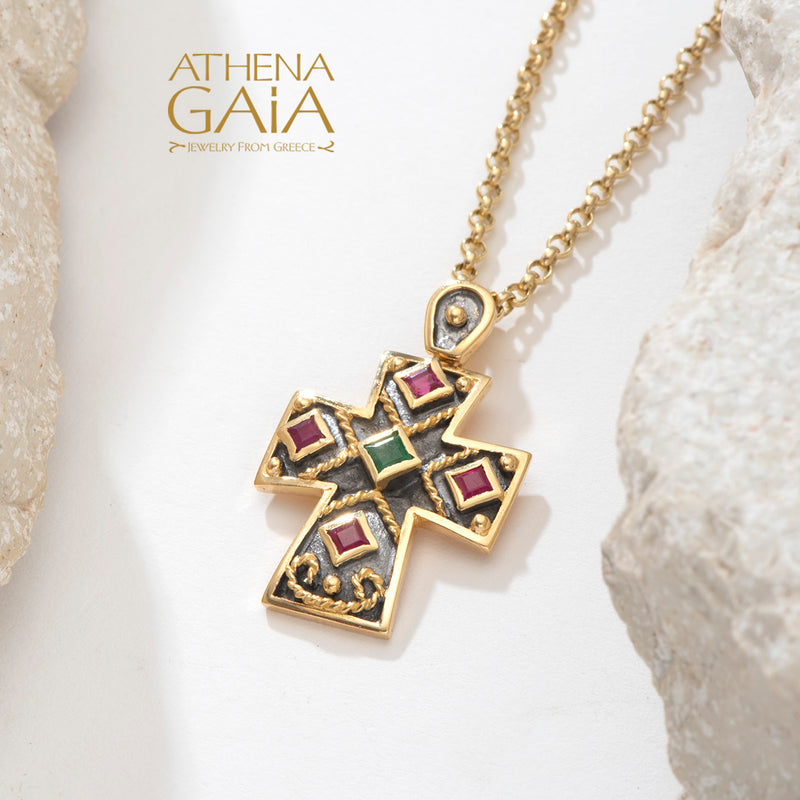 Imperial Niktas Alexios Cross - 18k Gold - Latin Cross