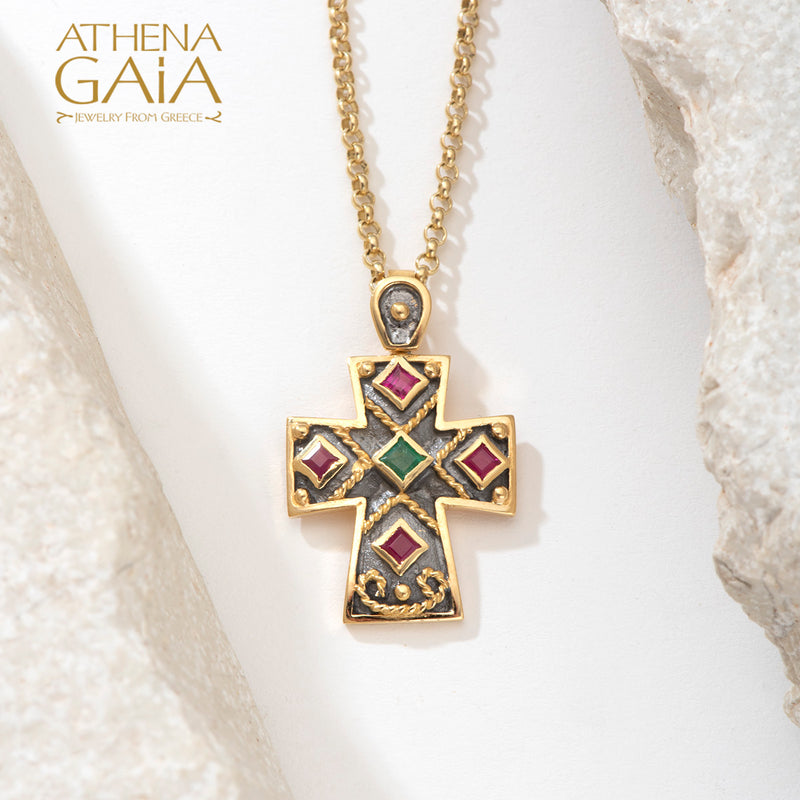 Imperial Niktas Alexios Cross - 18k Gold - Latin Cross