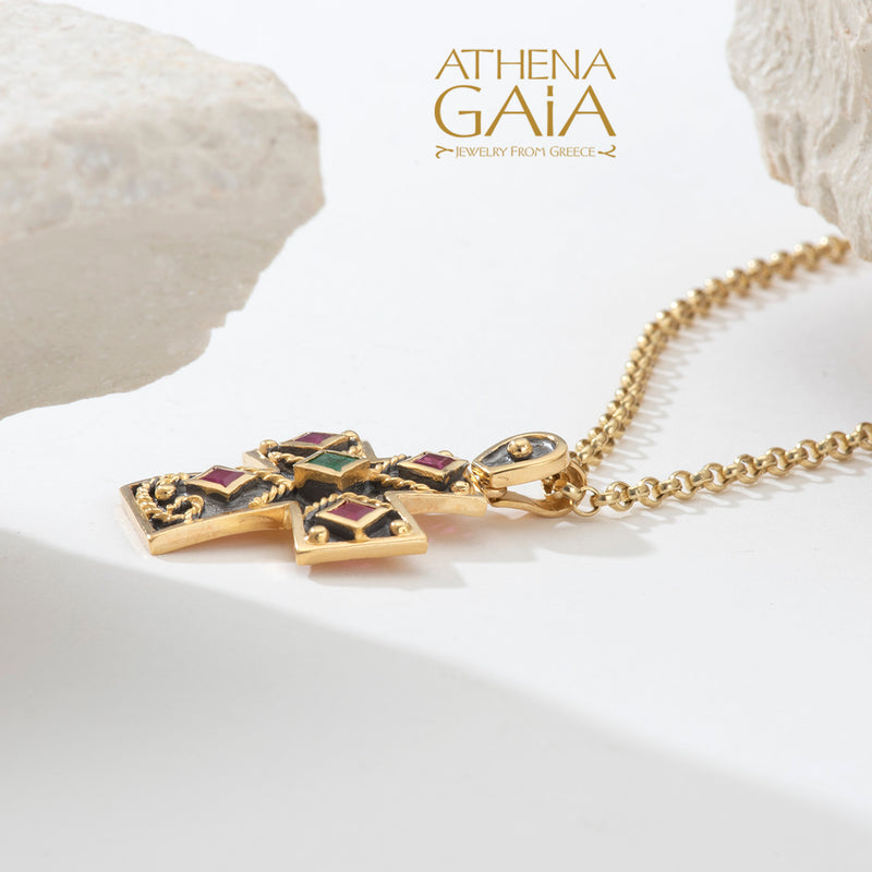 Imperial Niktas Alexios Cross - 18k Gold - Latin Cross