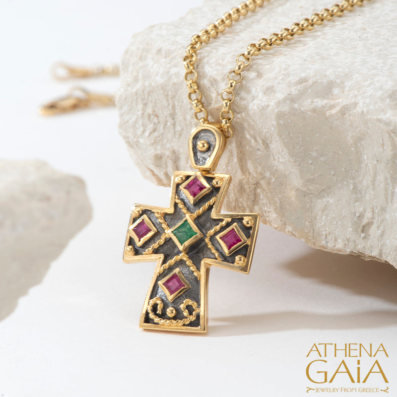 Imperial Niktas Alexios Cross - 18k Gold - Latin Cross