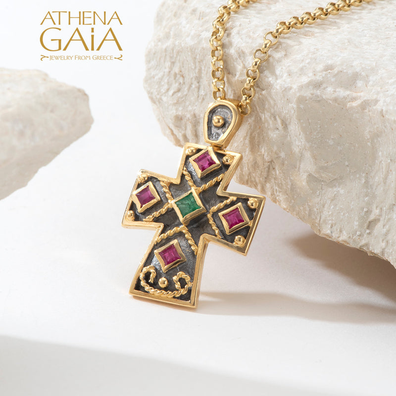Imperial Niktas Alexios Cross - 18k Gold - Latin Cross