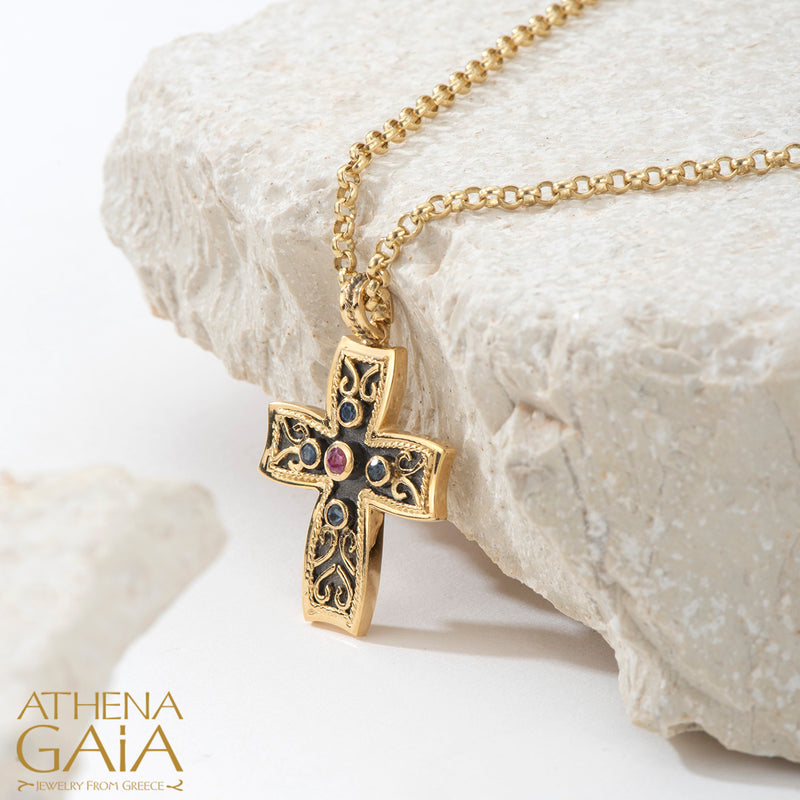 Imperial Niktas Callinicus Cross - 18k Gold - Latin Cross