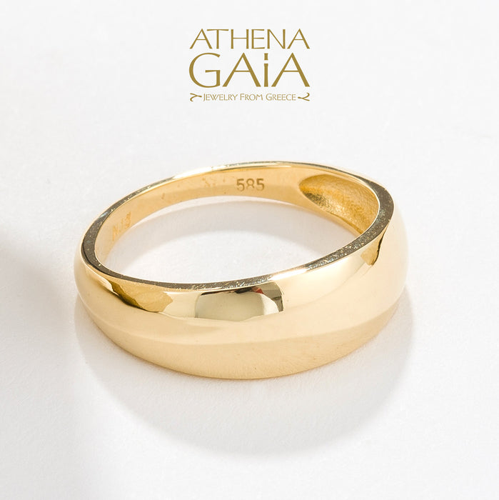 Al'Oro Tapered Band Ring