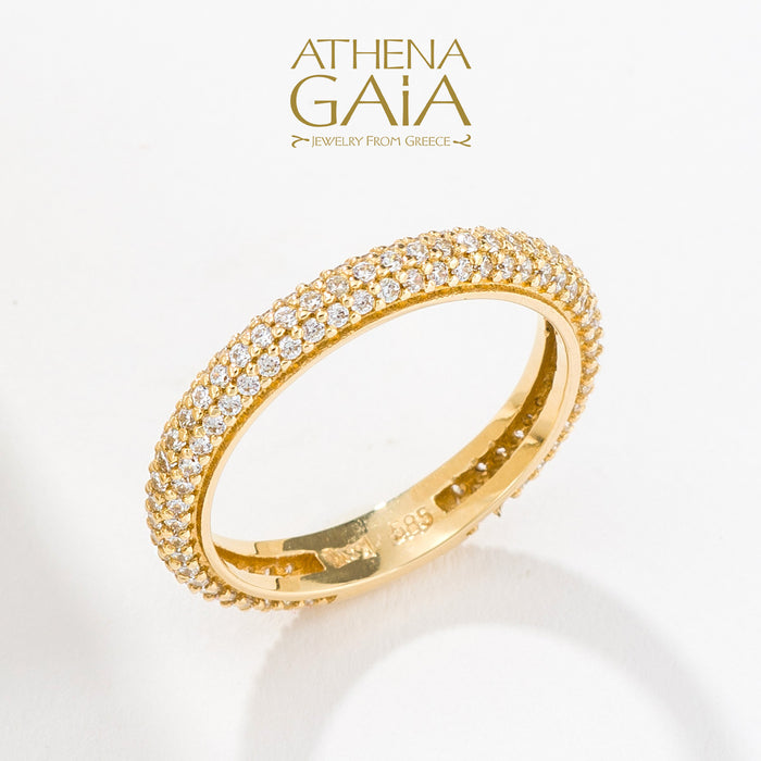 Al'Oro Full Pave Band Ring