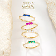 Greek-jewelry promise ring in 14k gold