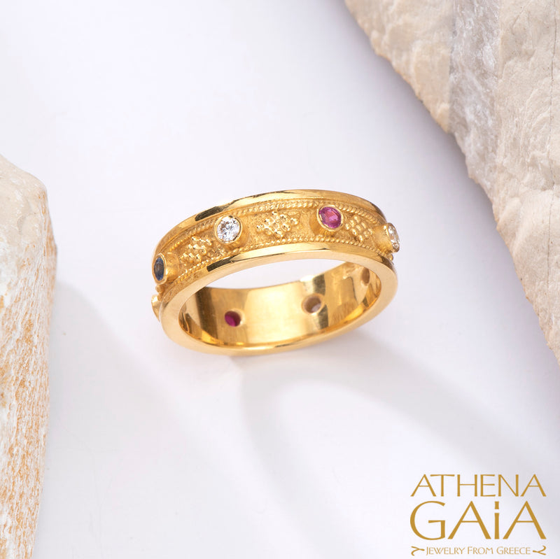 Narrow Band Ring - 18k Gold Ring - Stackable Ring