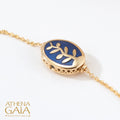 Elegant Tree of Life Enamel Bracelet - 18k Gold Bracelet