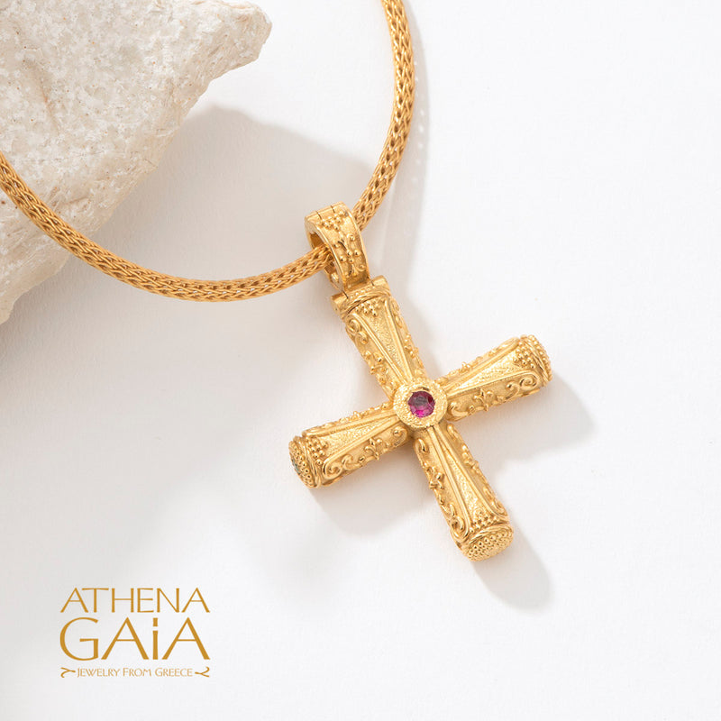 Byzantine Cross, Greek Jewelry