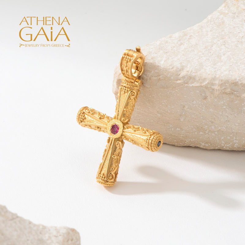 Orthodox Cross (Large) - 18k Gold - Byzantine Cross
