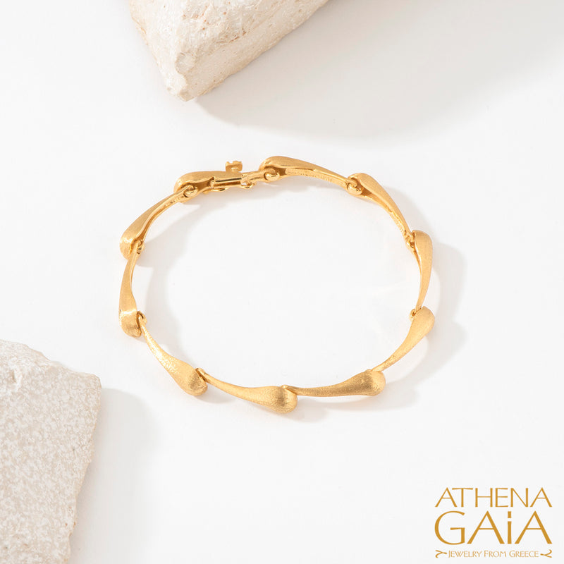 Ocean Waves Bracelet - 18k Gold Bracelet