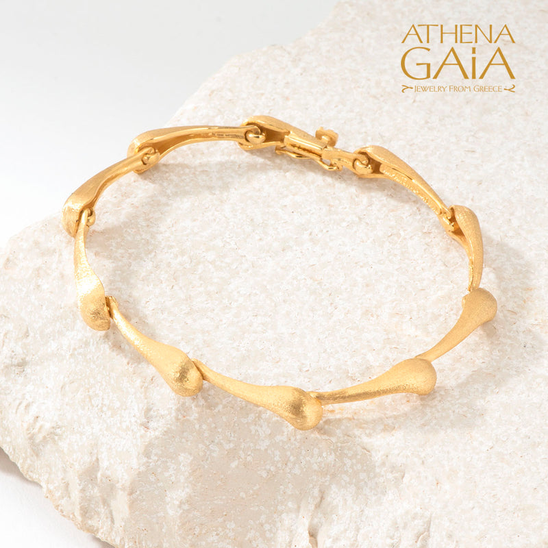 Ocean Waves Bracelet - 18k Gold Bracelet