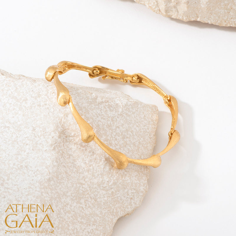Ocean Waves Bracelet - 18k Gold Bracelet