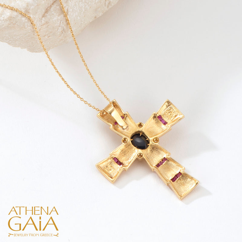 Imperial Petal Cross - 18k Gold - Byzantine Cross