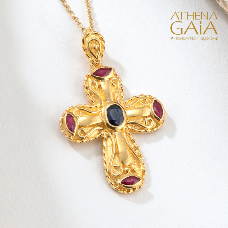 Byzantine Cross, Greek Jewelry