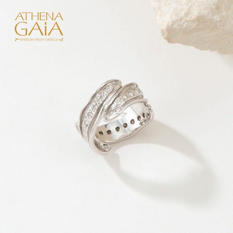 Veiled Earth Scripts "Stalactites" Ring - 18k Gold Ring - Cocktail Ring