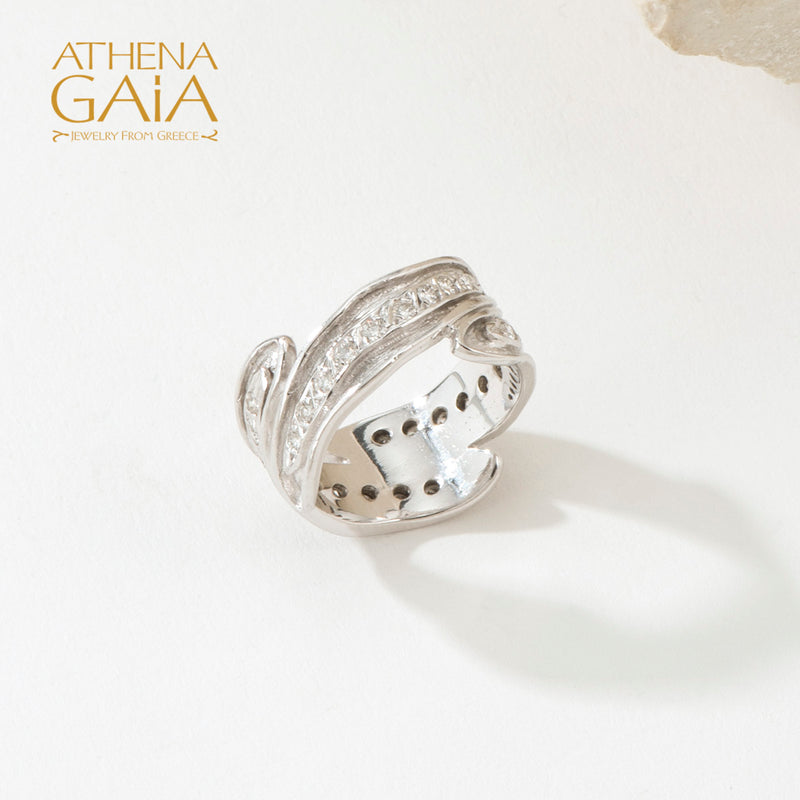 Veiled Earth Scripts "Stalactites" Ring - 18k Gold Ring - Cocktail Ring