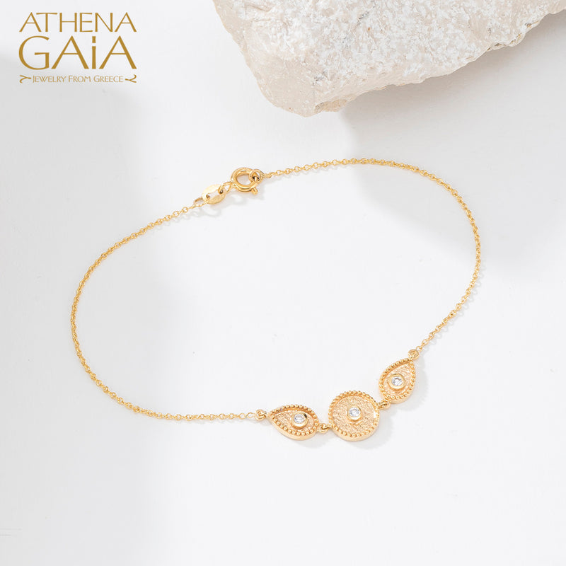 Geometric Sundown Bracelet - 18k Gold Bracelet