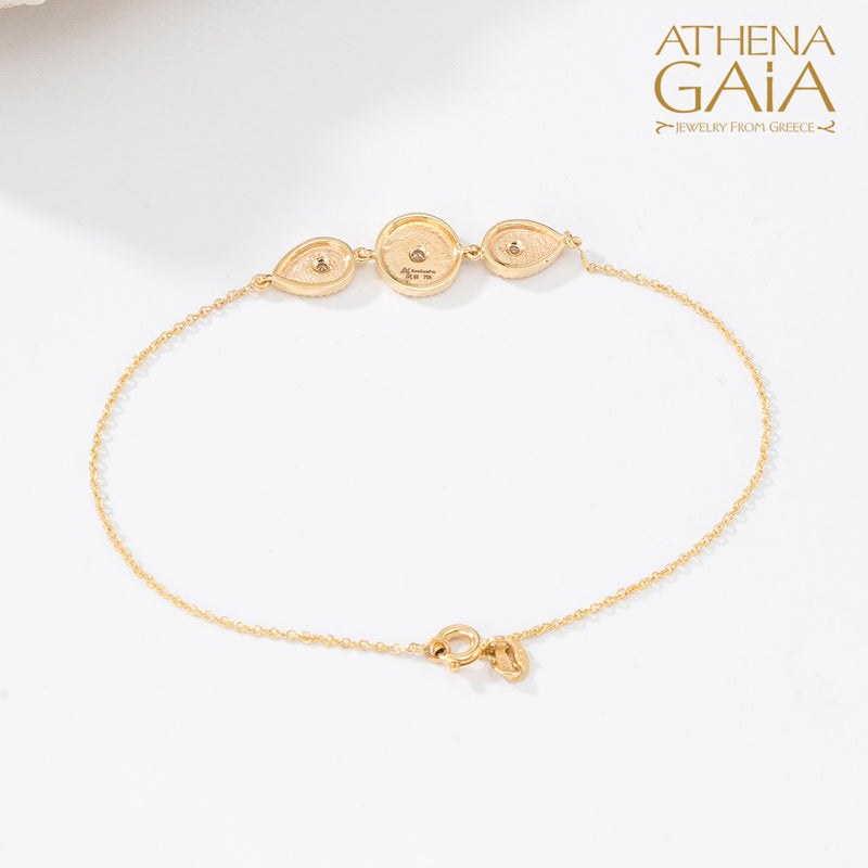 Geometric Sundown Bracelet - 18k Gold Bracelet