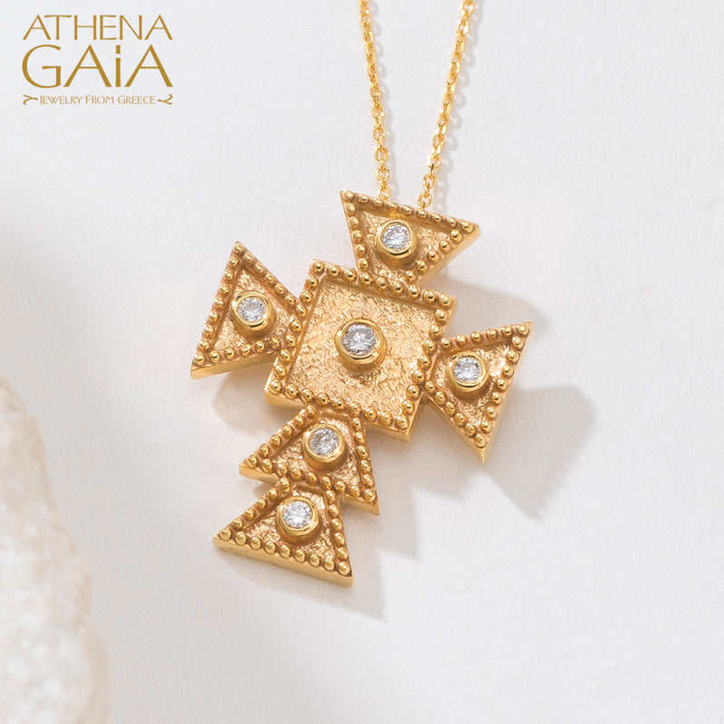 Byzantine Cross, Greek Jewelry
